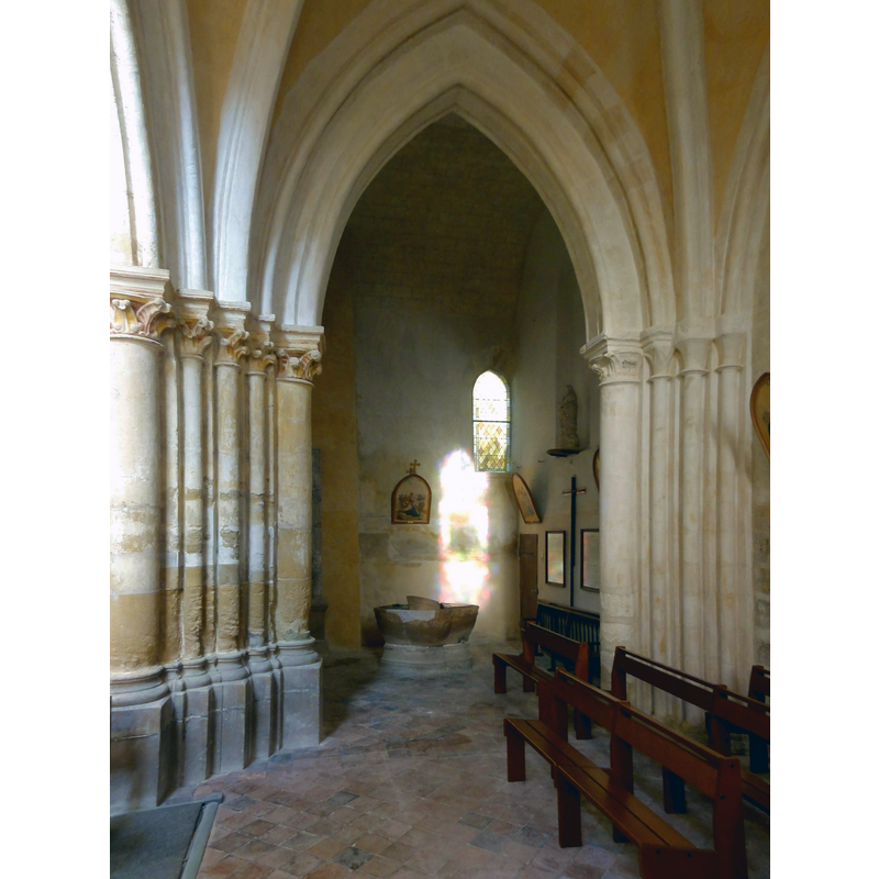 the 15thC font -- the centre section of the cover appears to have collapsed into the basin interior