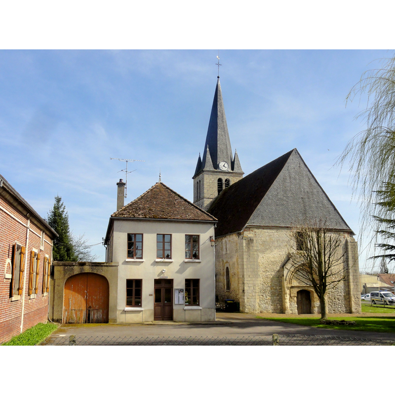Source caption: "Mairie et église Saint-Félix."