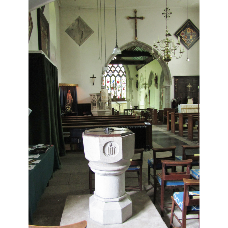 is this a medieval font, re-carved in 1864?