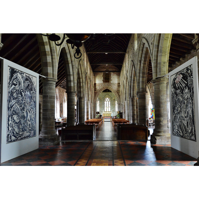 Source caption: "Madley: Nativity of the Virgin Church: The nave and chancel from the tower arch".