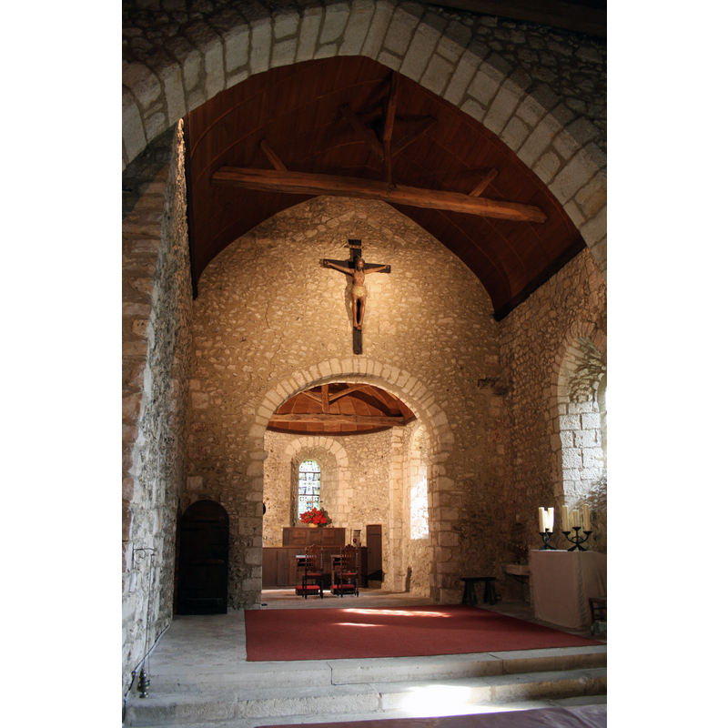 view into the chancel and east end