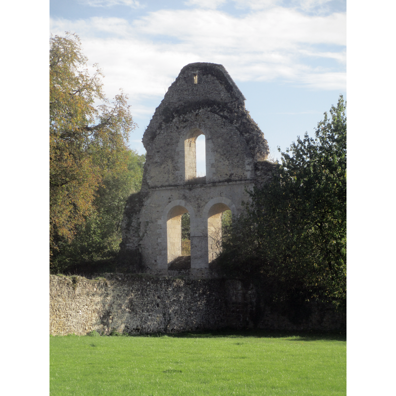 Source caption: "Ruines de l'abbaye de Perseigne, dans la Sarthe." -- the ruins of the Abbaye de Perseigne, now private property, are listed in Mérimée [ref.: PA00109888]
