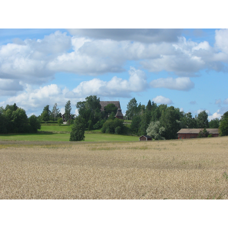 Ruskon church seen from the southeast of Vahdontie