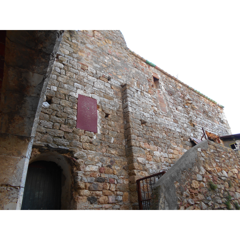 Eglise Sainte-Marie de Las Fonts - Source caption: "Façana septentrional de l'església de Santa Maria de les Fonts"