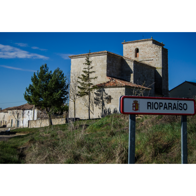 with the road sign in the foreground