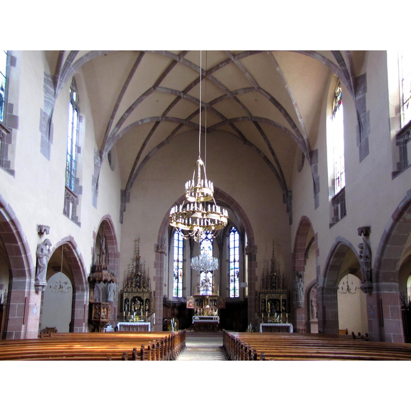 the new, 20thC parish church of Meistratzheim, also dedicated to St. Andrew