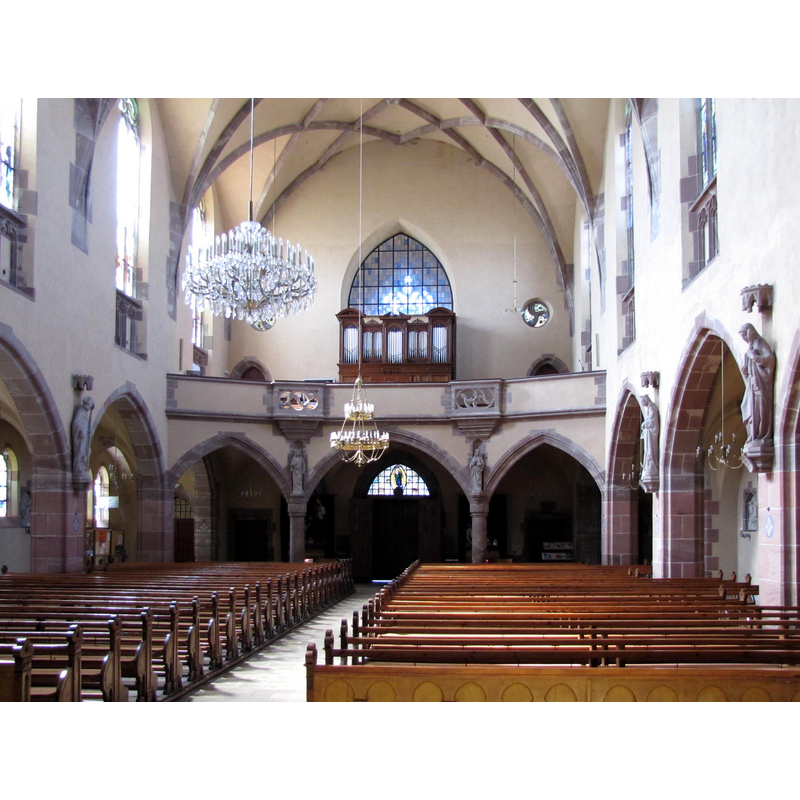 the new, 20thC parish church of Meistratzheim, also dedicated to St. Andrew
