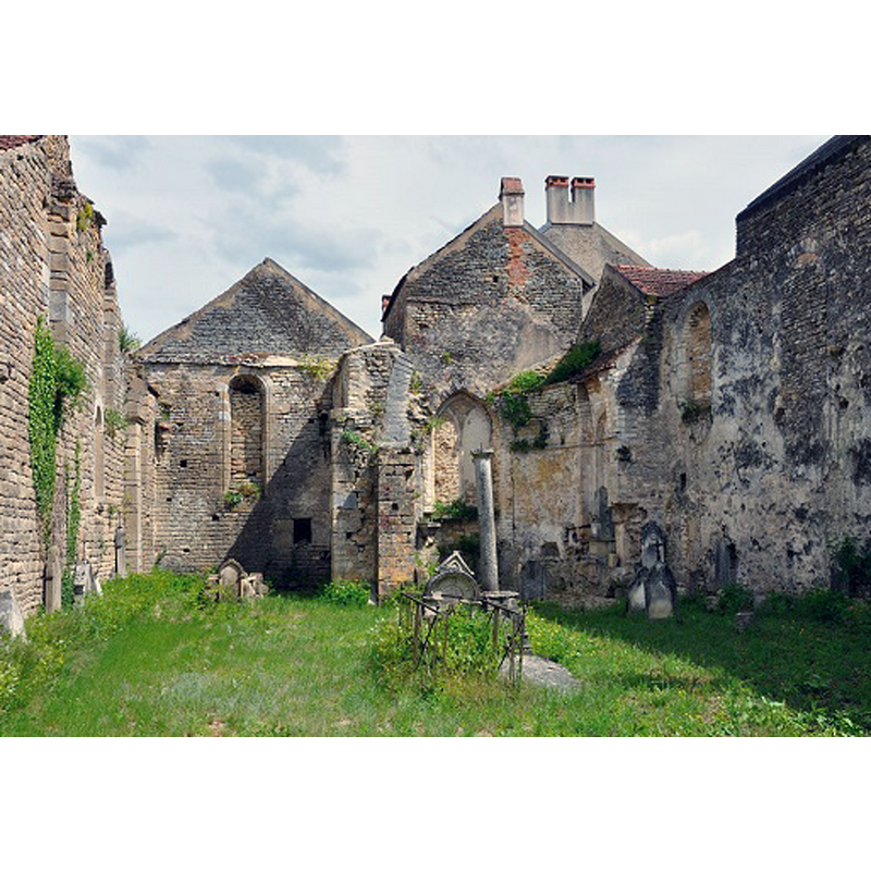 ruins of the old church destroyed by the Protestants in the 16thC