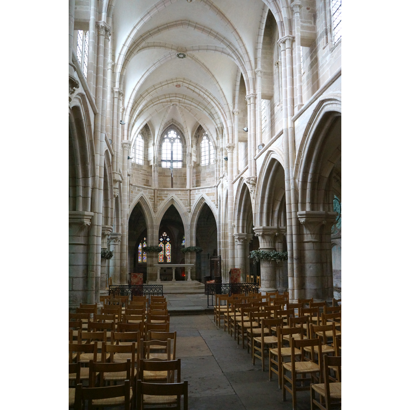 the Gothic church that replaced the original 11thC church destroyed by the Protestants in the 16thC