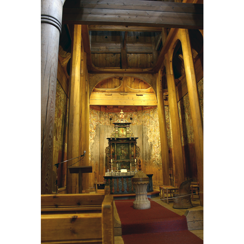 view from the nave into the chancel