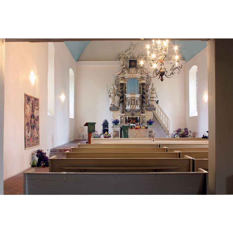 photographed from beneath the west gallery