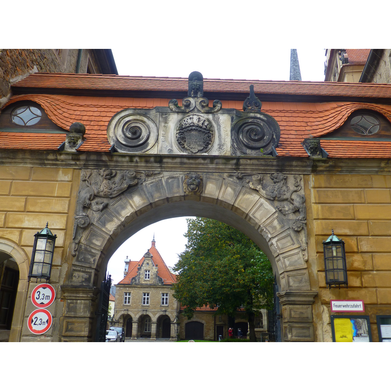 the cathedral grounds near the church