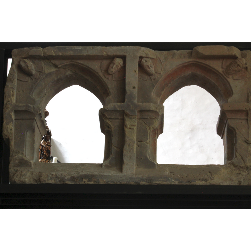 remains of the earlier church, a re-building probably of the second quarter of the 13th century