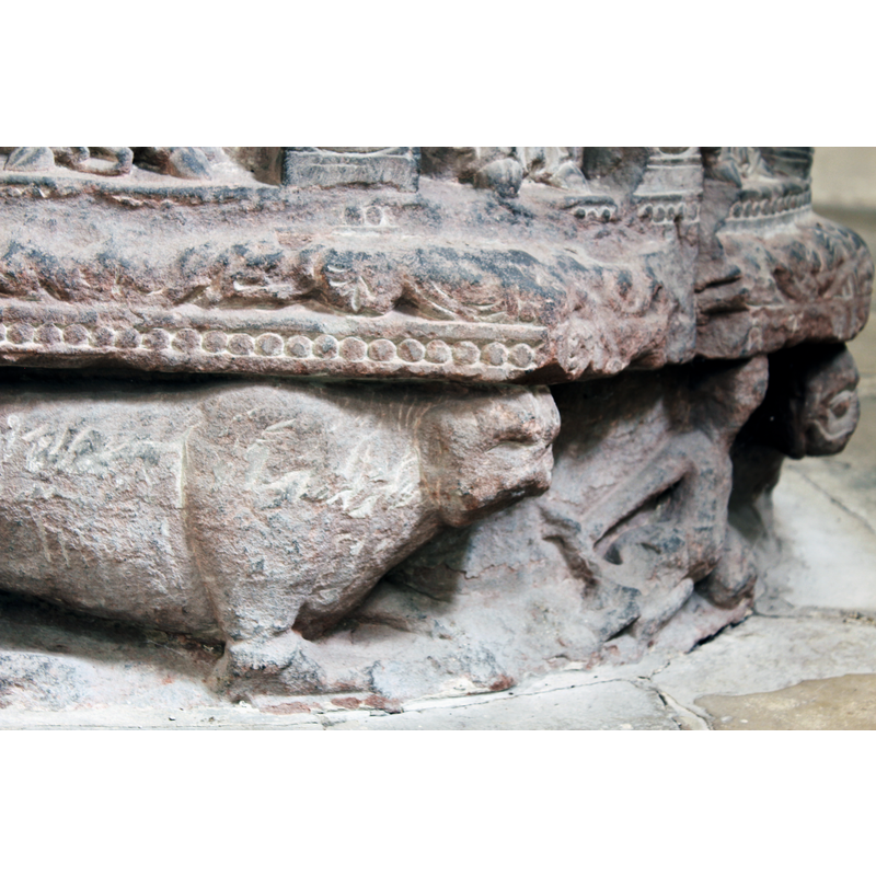 the third personified symbol of the rivers of Paradise, seen here between lion heads