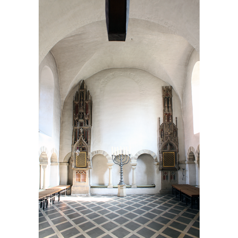 view eastwards from the east side of the altar