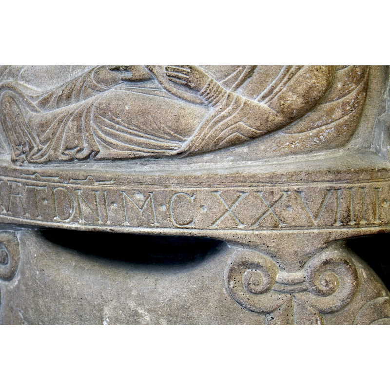 the 1128 date -- notice the 'hump' abbreviation marks used in this inscription