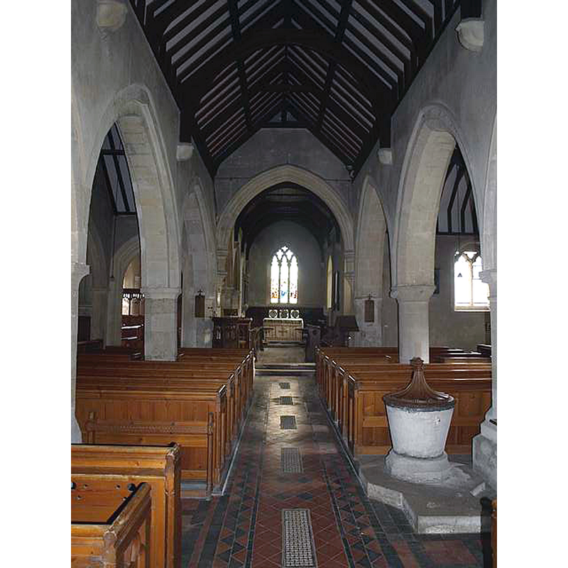 in the nave, looking east