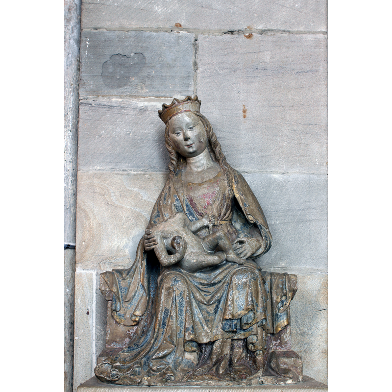 sandstone Madonna, the work of R. Fritz, 1420