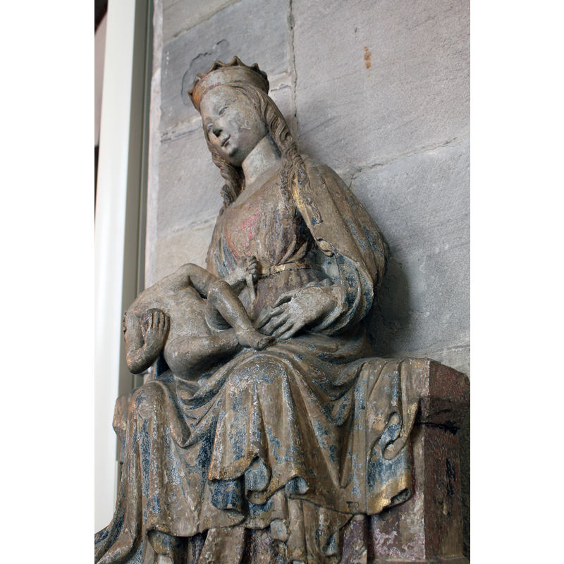 sandstone Madonna, the work of R. Fritz, 1420