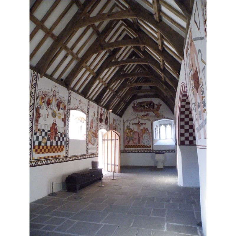 at the west end of the south aisle