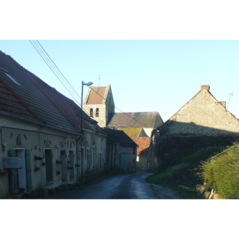 Source caption: "Coulonges-Cohan. Vers l'église de Coulonges."
