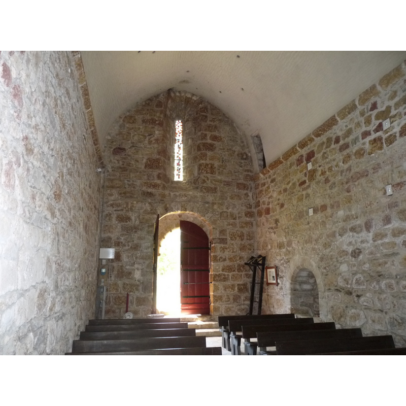 the font/stoup (?) is partially visible here at the far [west] end, left [south] side, in line with the open west door