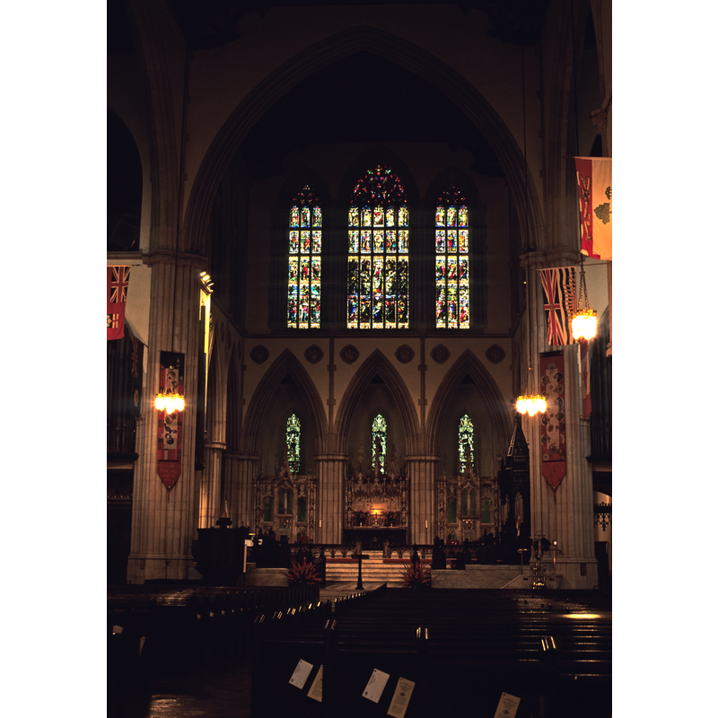 NB: the actual orientation of the church may not be exactly east-west