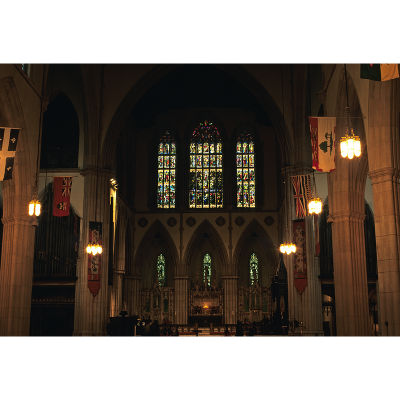 NB: the actual orientation of the church may not be exactly east-west