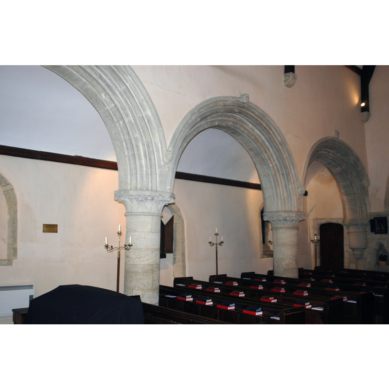 Source caption: "Church of England parish church of St Margaret, Little Faringdon, Oxfordshire: north arcade. PLEASE NOTE: "SouthArcade" in the file name is a mistake."