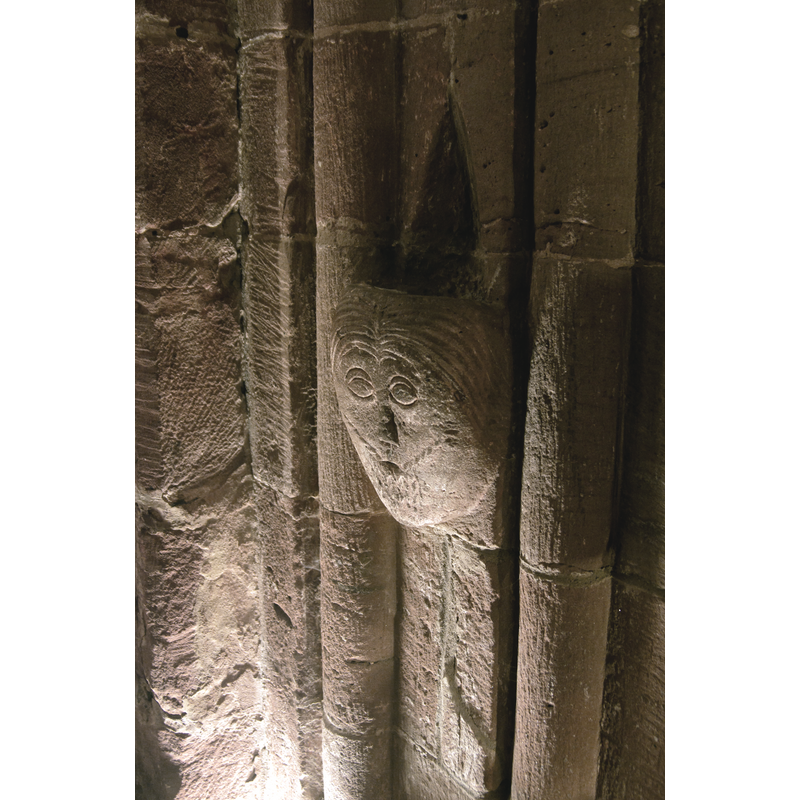 Source caption: "détail intérieure de la Chapelle du château du Haut-Barr".