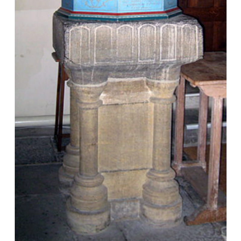 six arches on each side