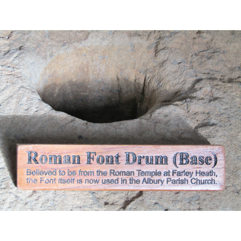 the base of the old font still inside the old redundant church