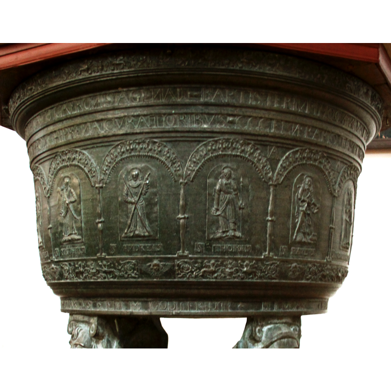 the name is inscribed below each figure