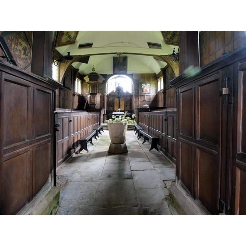 the large vessel in the centre aisle appears to be a planter  [NB: query sent to Halston Hall asking about it (e-mail of 6 March 2018)]