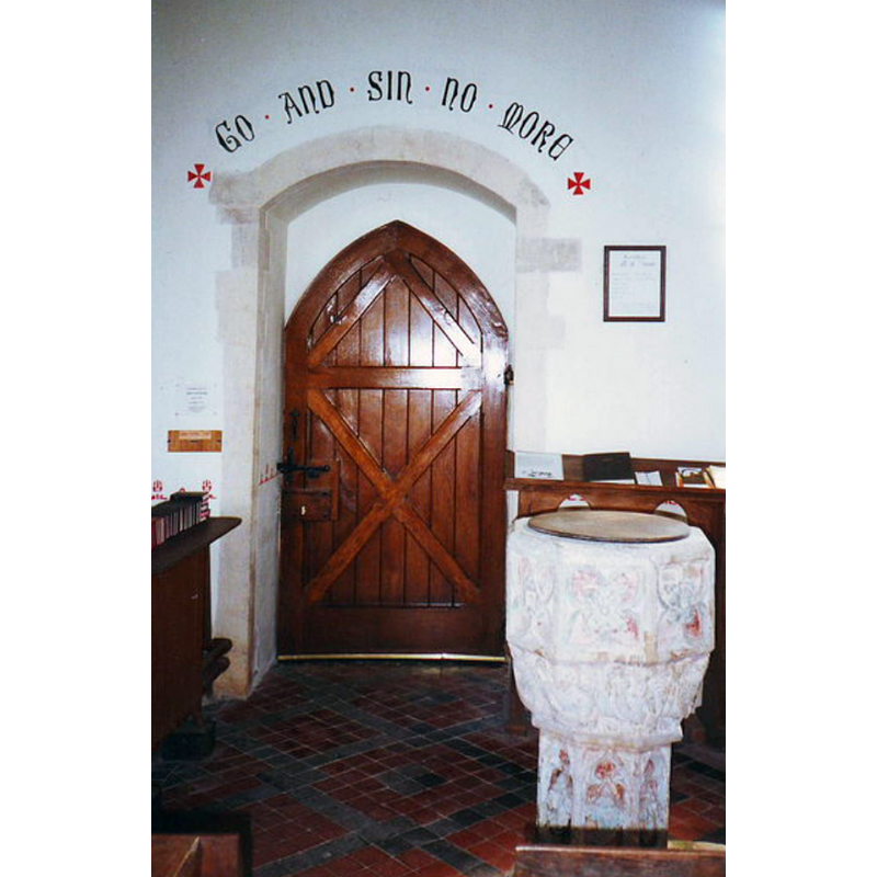 by the south doorway