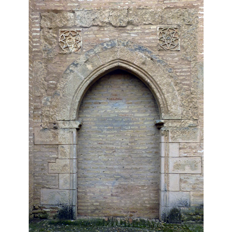 the blocked portal that opened into the nave on the north side
