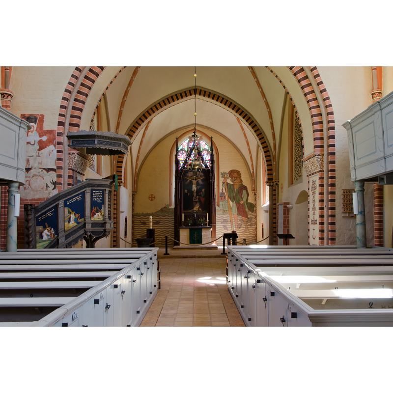 the top of the font can be discerned at the far [east] end, left [north] side