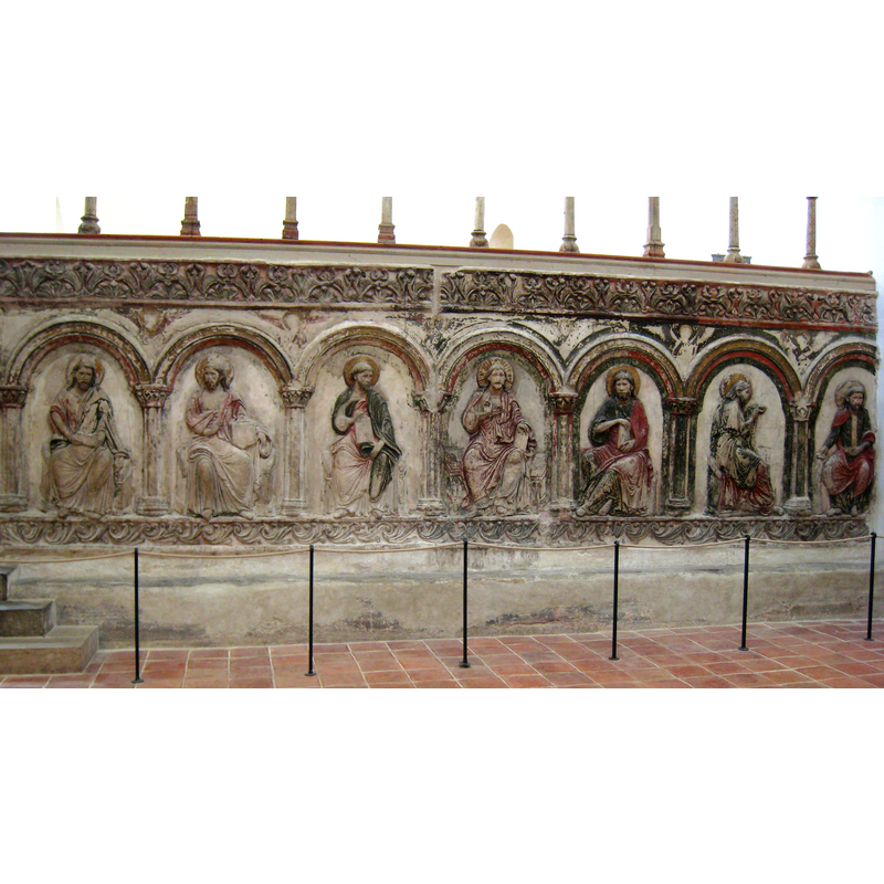 Source caption: "Halberstadt Liebfrauenkirche nördliche Chorschranke 1200/10".