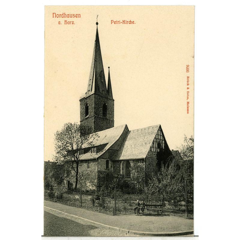 most of the church seen here ca. 1907 was destroyed in WWII