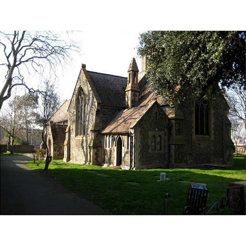 Source caption: "Grays Parish Church The Church of St Peter and St Paul. In the High Street opposite New Road."