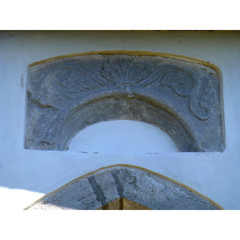 one of two friezes located on the shouth wall, between the southwest [nave] and shoutheast [chancel] portals