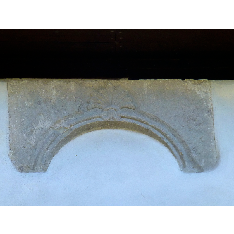 one of two friezes located on the shouth wall, between the southwest [nave] and shoutheast [chancel] portals