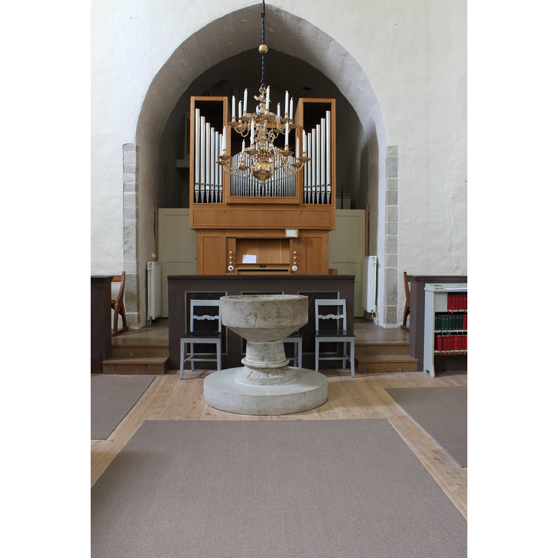 at the west end of the nave