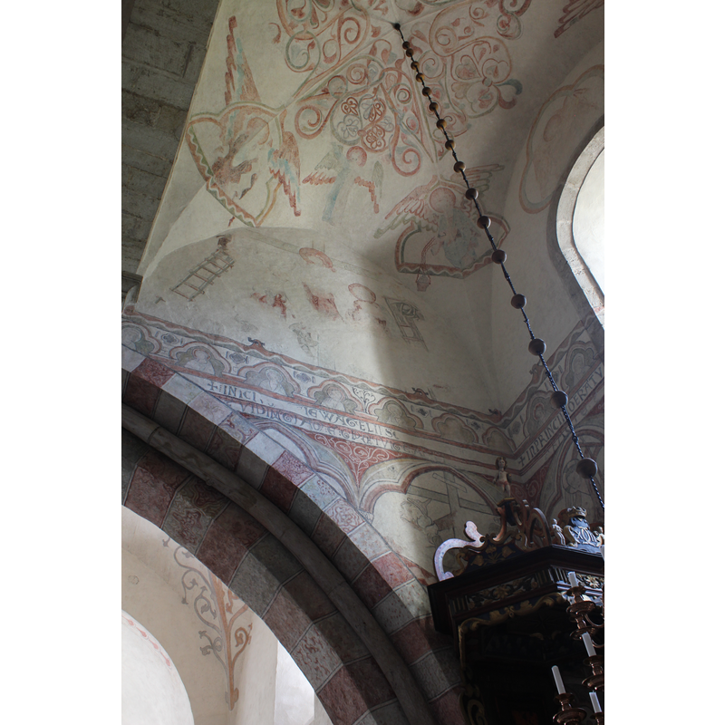 showing the top of the pulpit 'tester' or sounding board