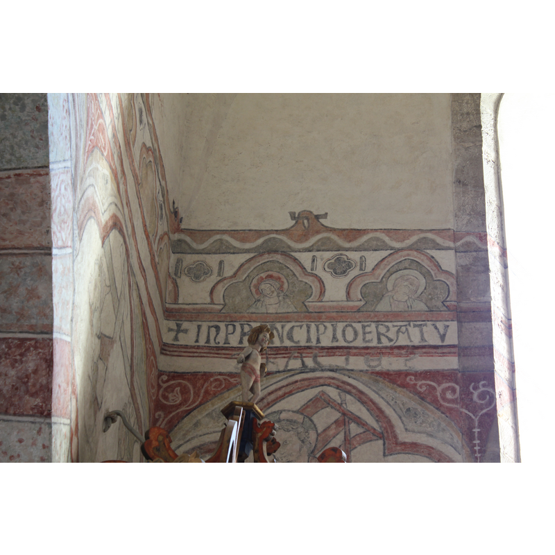 showing the top of the pulpit 'tester' or sounding board