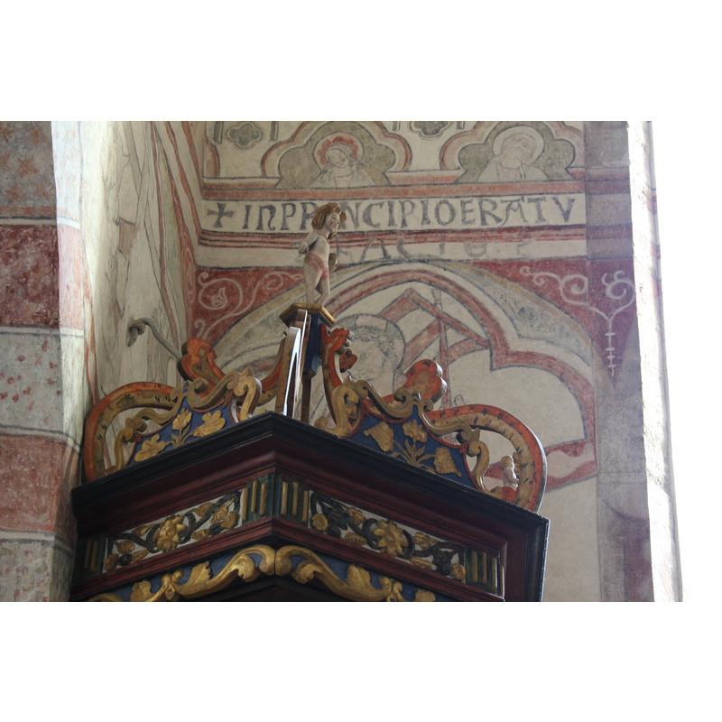 showing the pulpit 'tester' or sounding board