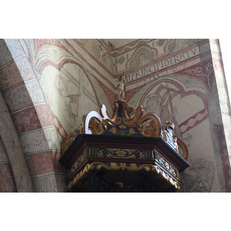 showing the pulpit 'tester' or sounding board