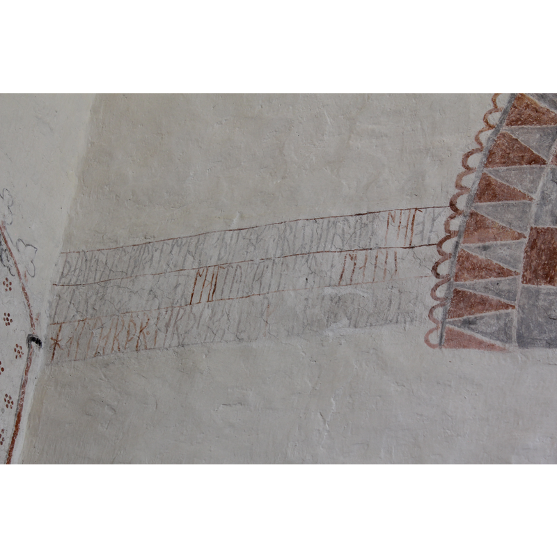 the Runic inscription is said to record the farmers who took part in the building of the church