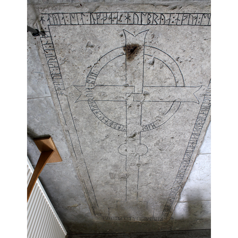 image rotated 180 degrees to show the stone viewed from the east