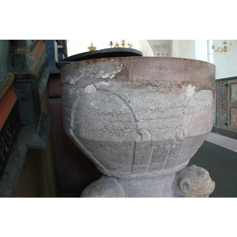 showing the damage and repairs on this side
